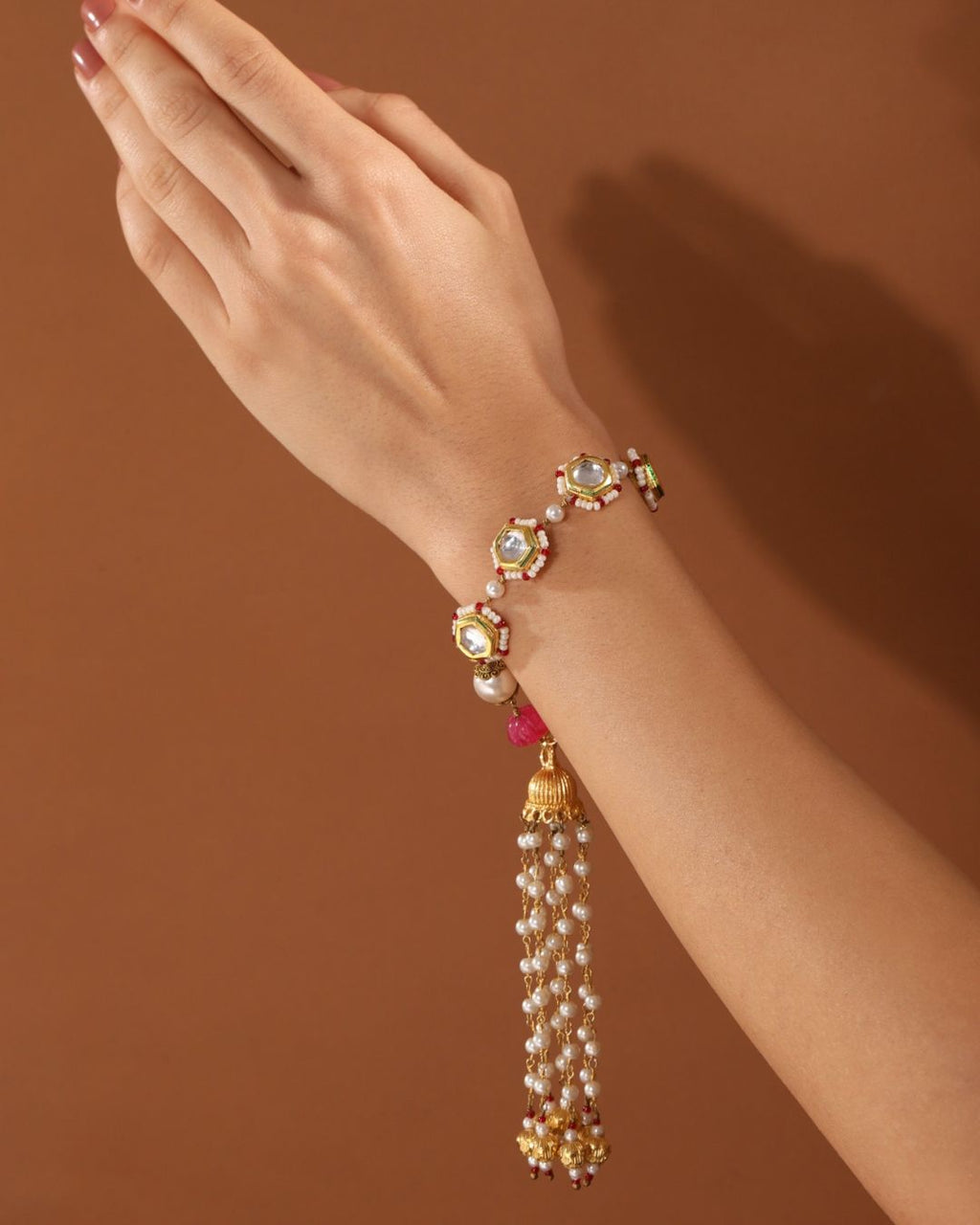 Mania Kubera Bracelet Red - Handcrafted Jewellery - Made in India - Dubai Jewellery, Fashion & Lifestyle - Dori