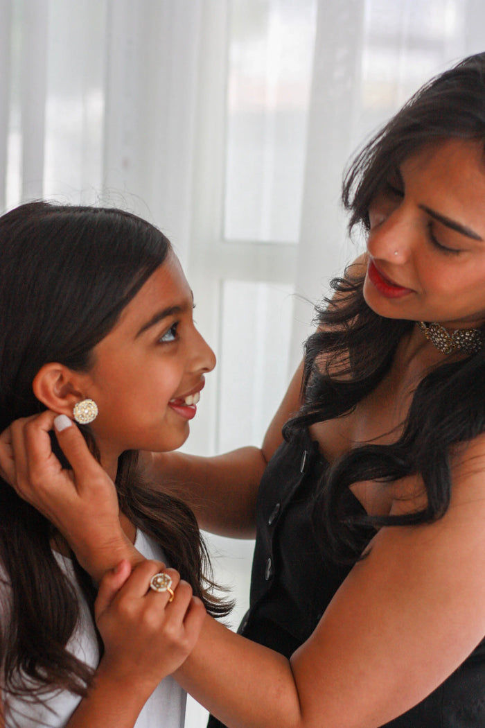 Classic Kundan Button Studsfrom Dori