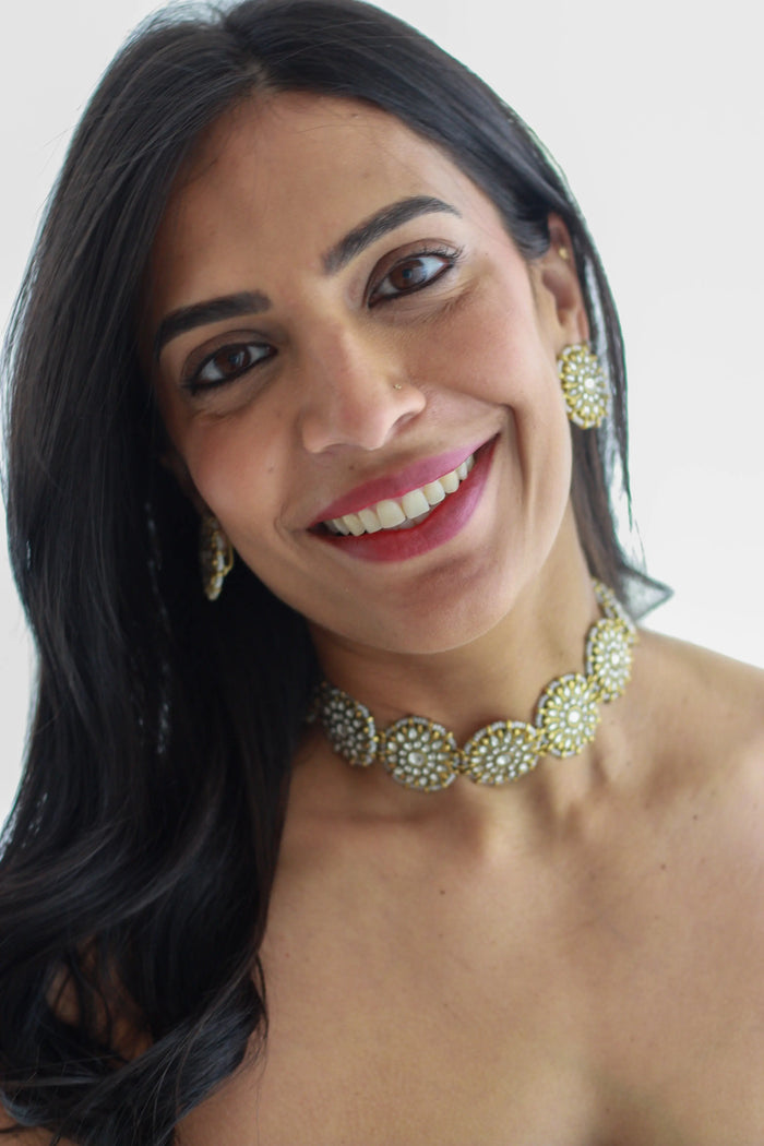 Pearl Dome Jhumka Earringsfrom Dori