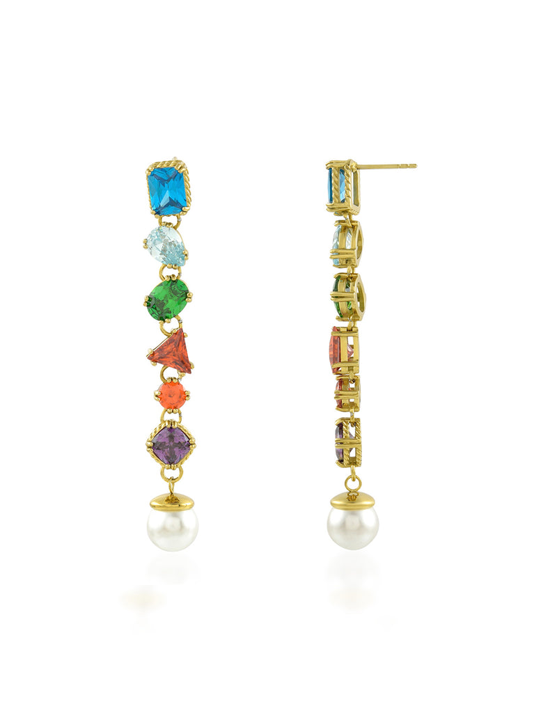 Vintage Inspired Danglers - Statement Earrings - Gold-Plated & Hypoallergenic Jewellery - Made in India - Dubai Jewellery - Dori