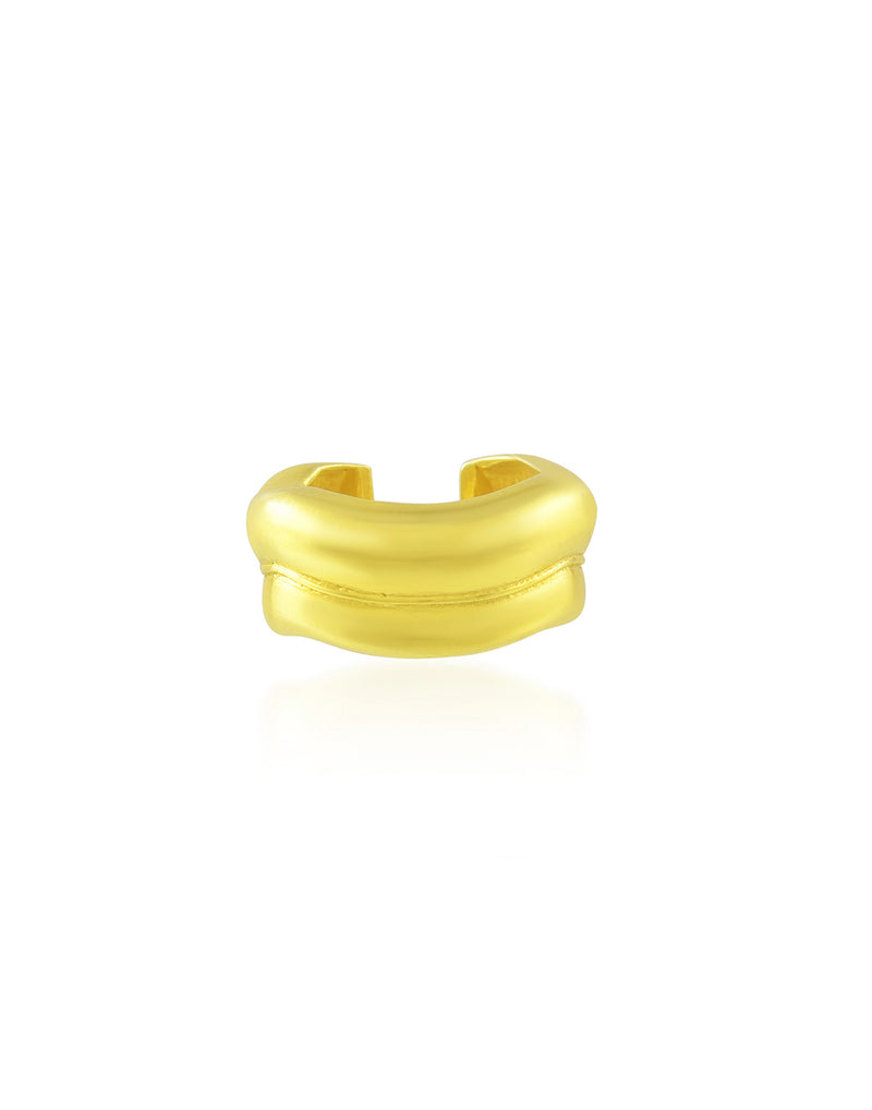 Wave Ear Cuff - Statement Earrings - Gold-Plated & Hypoallergenic Jewellery - Made in India - Dubai Jewellery - Dori