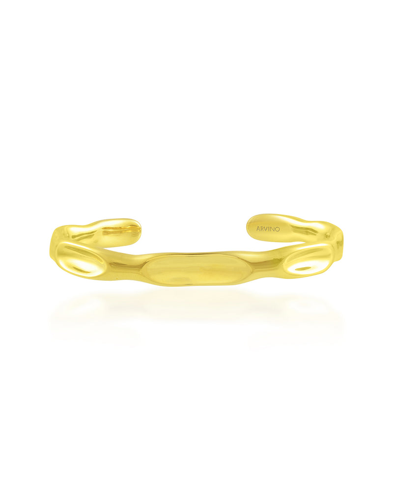 Molten Hand Cuff - Statement Bracelets & Cuffs - Gold-Plated & Hypoallergenic Jewellery - Made in India - Dubai Jewellery - Dori