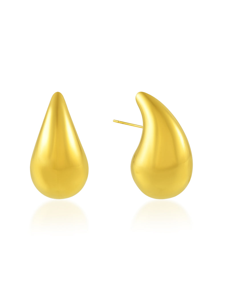 Water Drop Earrings - Statement Earrings - Gold-Plated & Hypoallergenic Jewellery - Made in India - Dubai Jewellery - Dori