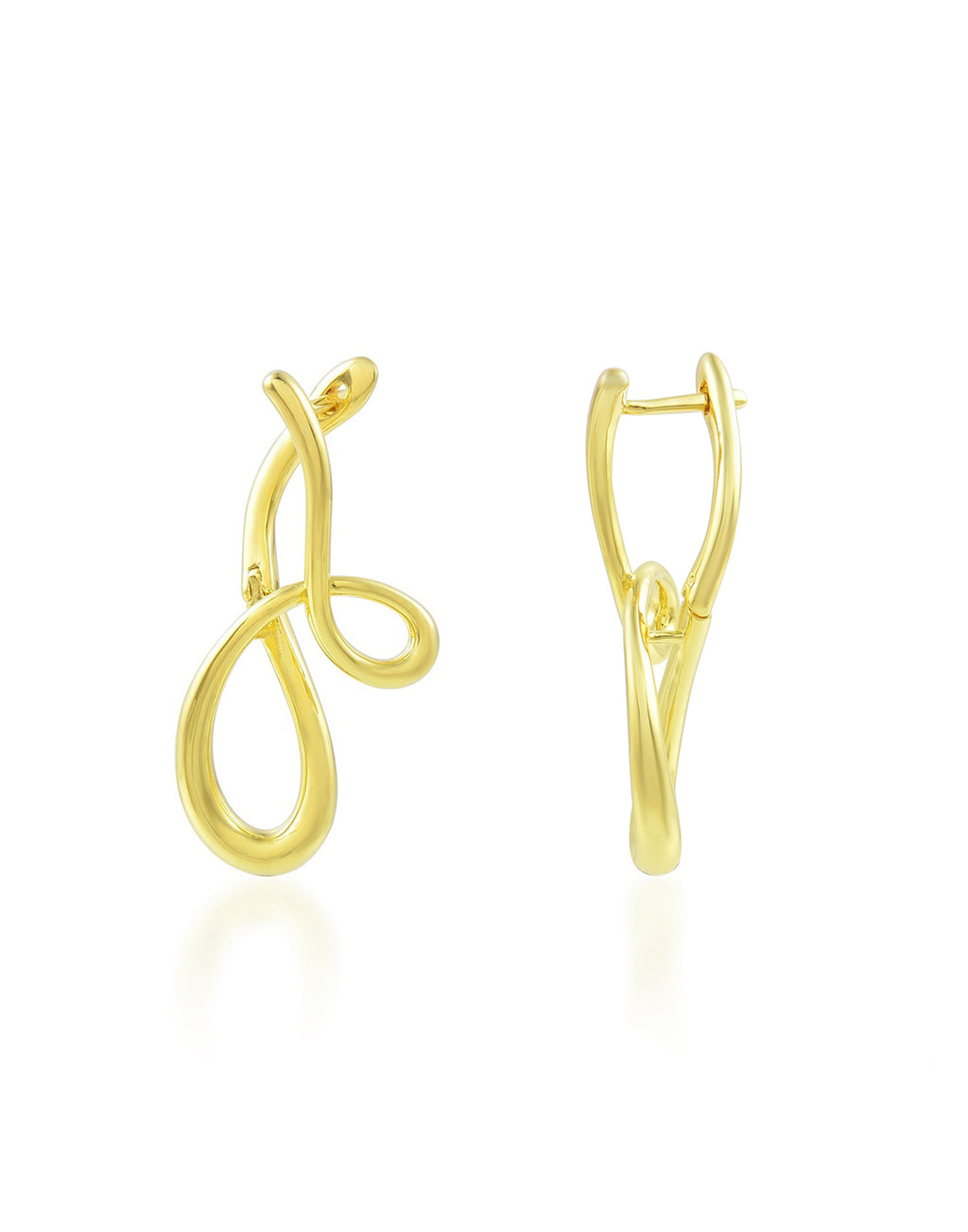 Fancy Shape Earrings - Statement Earrings - Gold-Plated & Hypoallergenic Jewellery - Made in India - Dubai Jewellery - Dori
