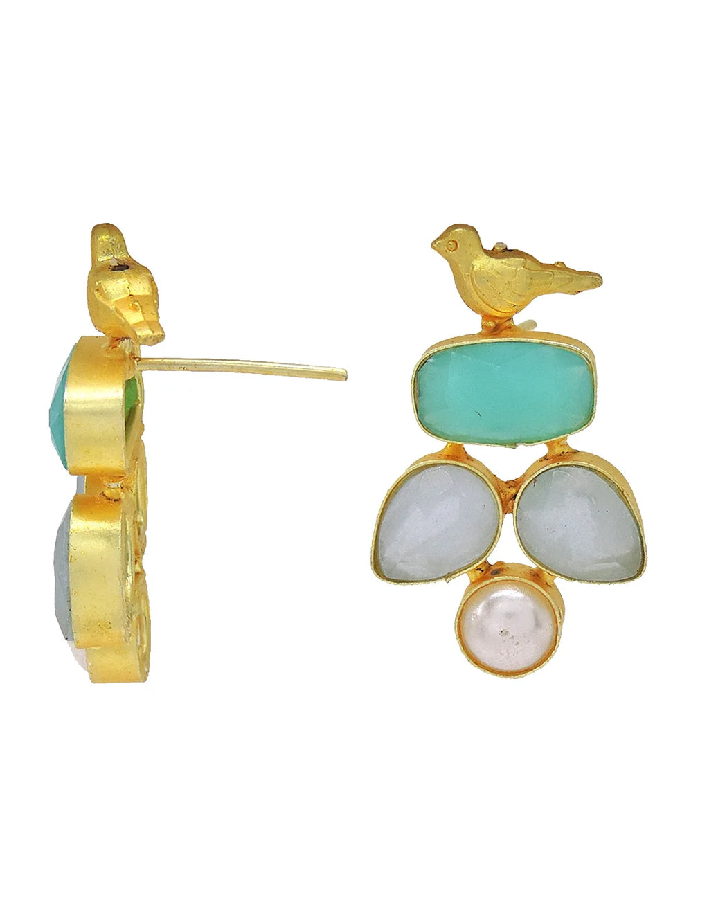 Glass & Bird Earrings