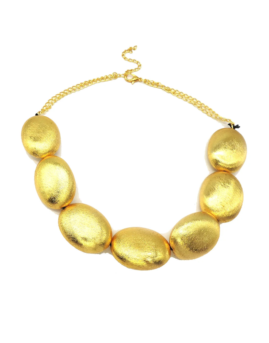 Oval Gold Necklace- Handcrafted Jewellery from Dori
