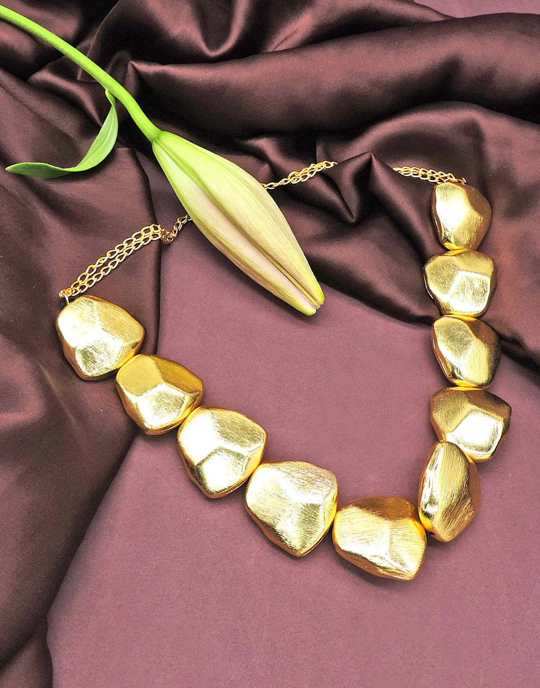 Rock Gold Necklace- Handcrafted Jewellery from Dori