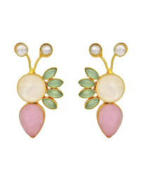 Caspia Earrings - Statement Earrings - Gold-Plated & Hypoallergenic - Made in India - Dubai Jewellery - Dori