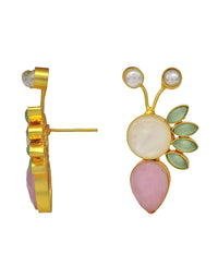 Caspia Earrings - Statement Earrings - Gold-Plated & Hypoallergenic - Made in India - Dubai Jewellery - Dori