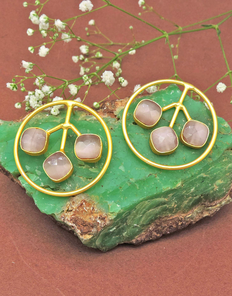 Trio Hoops - Statement Earrings - Gold-Plated & Hypoallergenic - Made in India - Dubai Jewellery - Dori