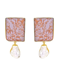 Jeweled Baroque Earrings - Statement Earrings - Gold-Plated & Hypoallergenic - Made in India - Dubai Jewellery - Dori