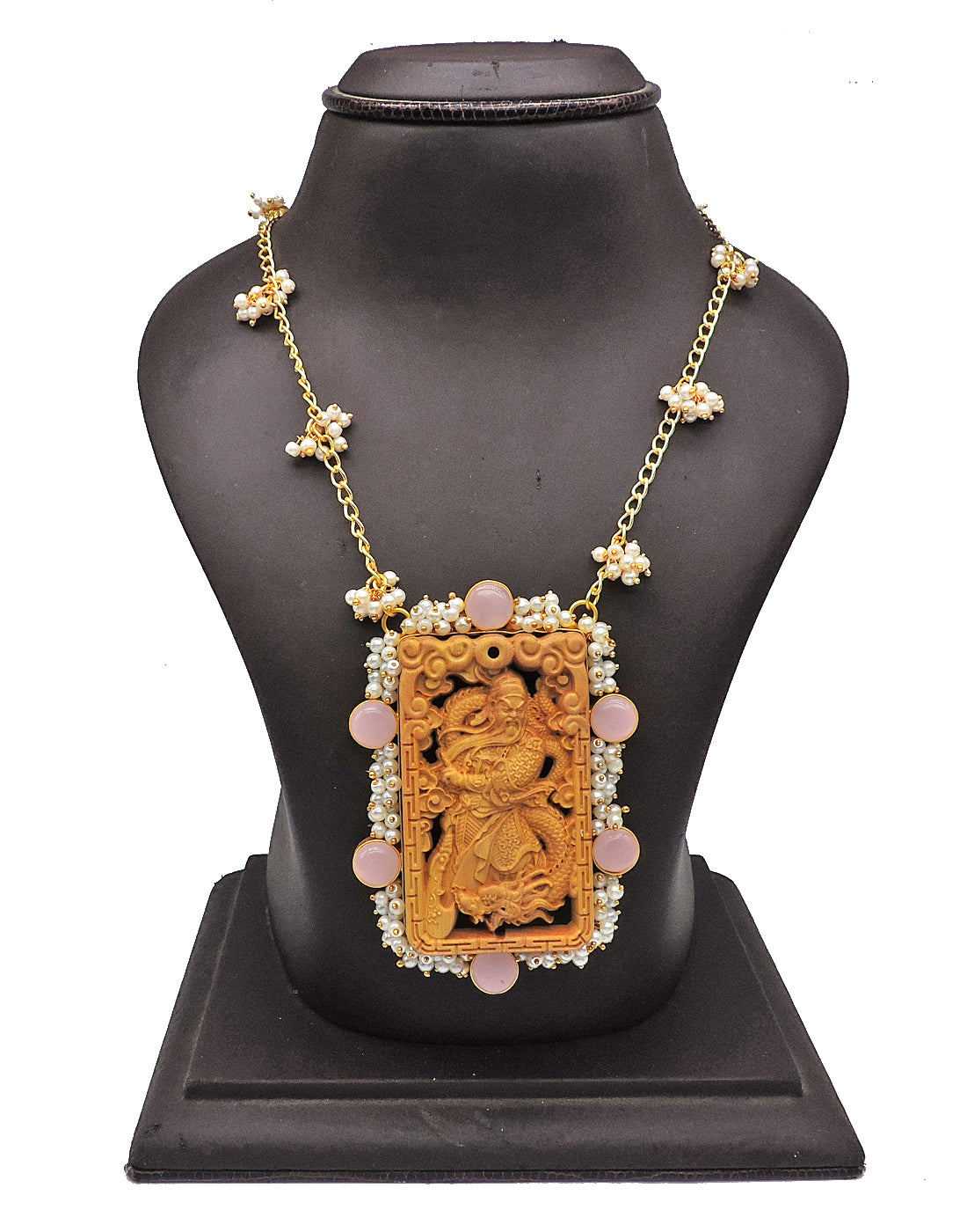 Heritage Pendant Necklace - Statement Necklaces - Gold-Plated & Hypoallergenic Jewellery - Made in India - Dubai Jewellery - Dori