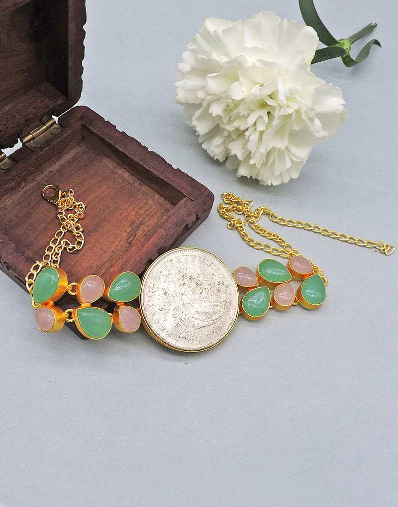 Coin & Monalisa Necklace - Statement Necklaces - Gold-Plated & Hypoallergenic Jewellery - Made in India - Dubai Jewellery - Dori
