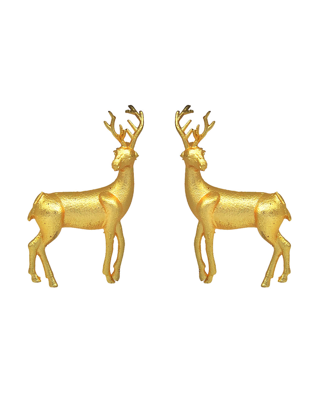 Deer Earrings - Statement Earrings - Gold-Plated & Hypoallergenic - Made in India - Dubai Jewellery - Dori