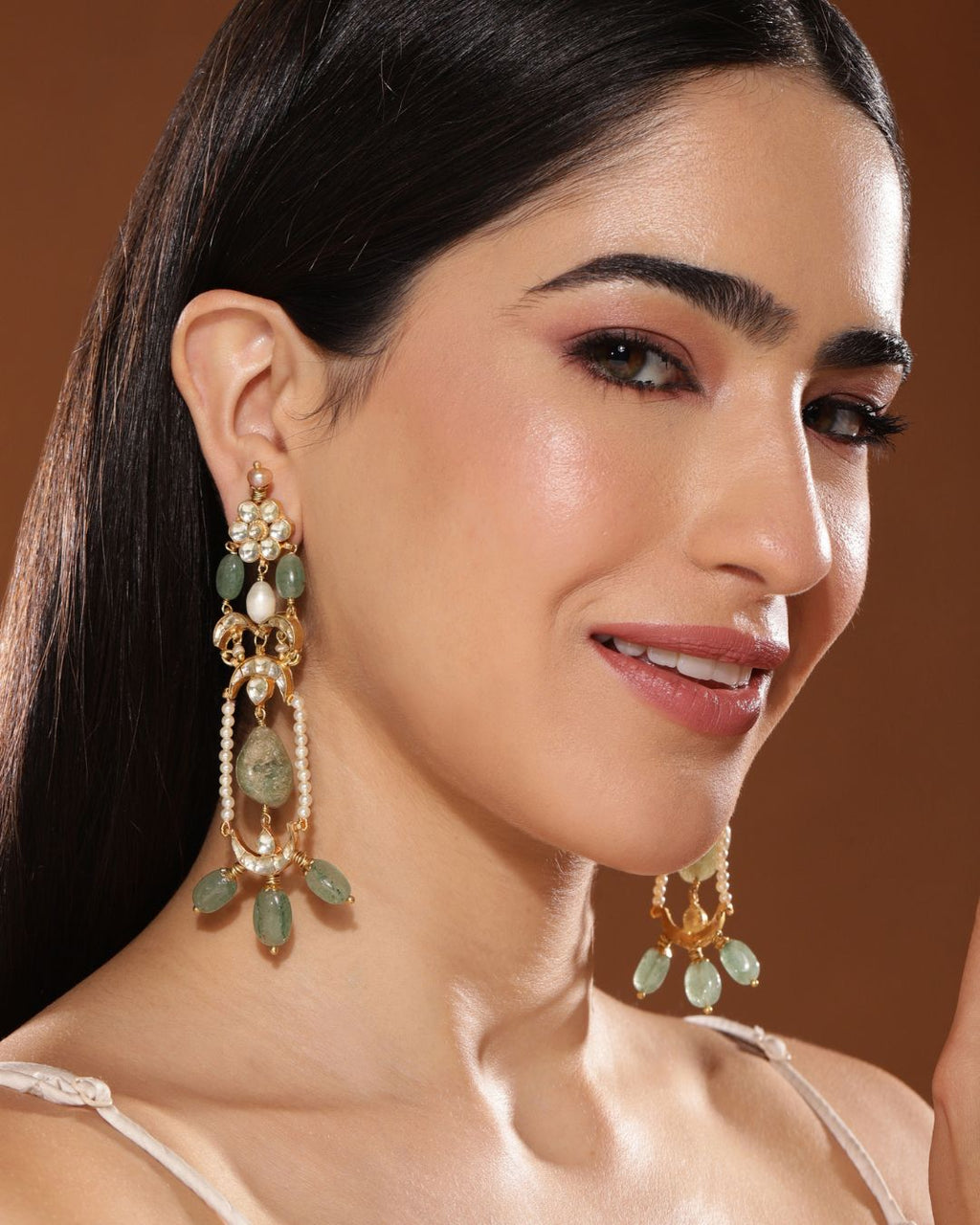 Hecate Ardh Chaandi Earrings Handcrafted Jewellery - Made in India - Dubai Jewellery, Fashion & Lifestyle - Dori