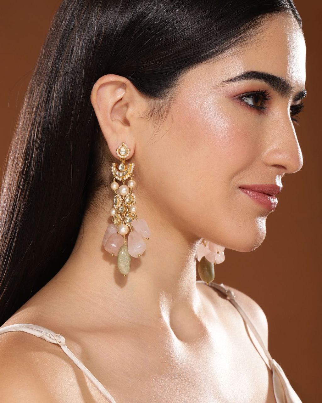 Aphaea Pathhari Jaali Earrings Handcrafted Jewellery - Made in India - Dubai Jewellery, Fashion & Lifestyle - Dori