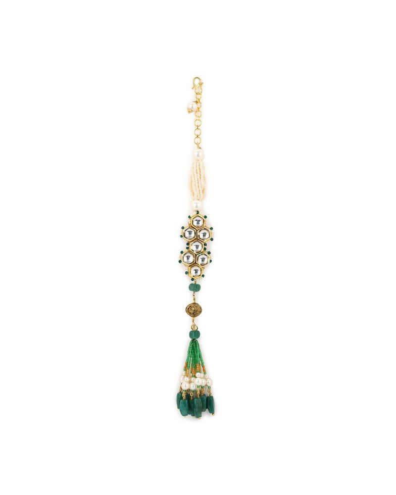 Selena Kashti Bracelet Green - Handcrafted Jewellery - Made in India - Dubai Jewellery, Fashion & Lifestyle - Dori