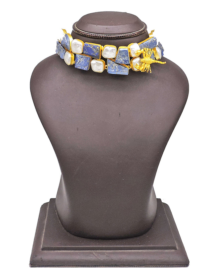 Scorpion Haati Necklace - Statement Necklaces - Gold-Plated & Hypoallergenic Jewellery - Made in India - Dubai Jewellery - Dori