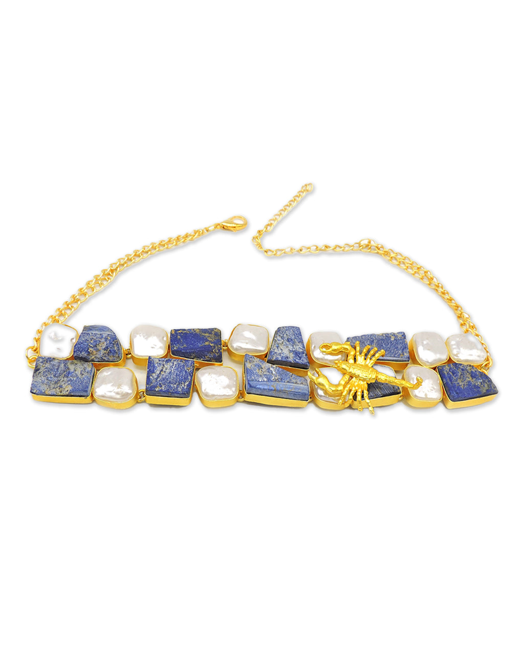 Scorpion Haati Necklace - Statement Necklaces - Gold-Plated & Hypoallergenic Jewellery - Made in India - Dubai Jewellery - Dori