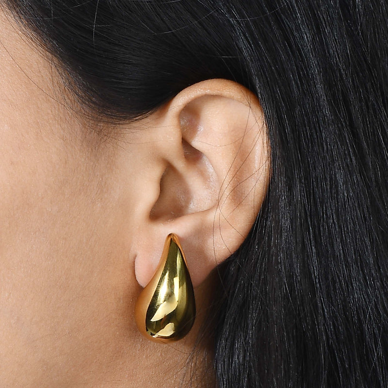 Water Drop Earrings - Statement Earrings - Gold-Plated & Hypoallergenic Jewellery - Made in India - Dubai Jewellery - Dori