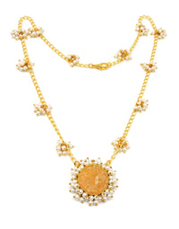 Bloom Necklace (Jasper) - Statement Necklaces - Gold-Plated & Hypoallergenic Jewellery - Made in India - Dubai Jewellery - Dori