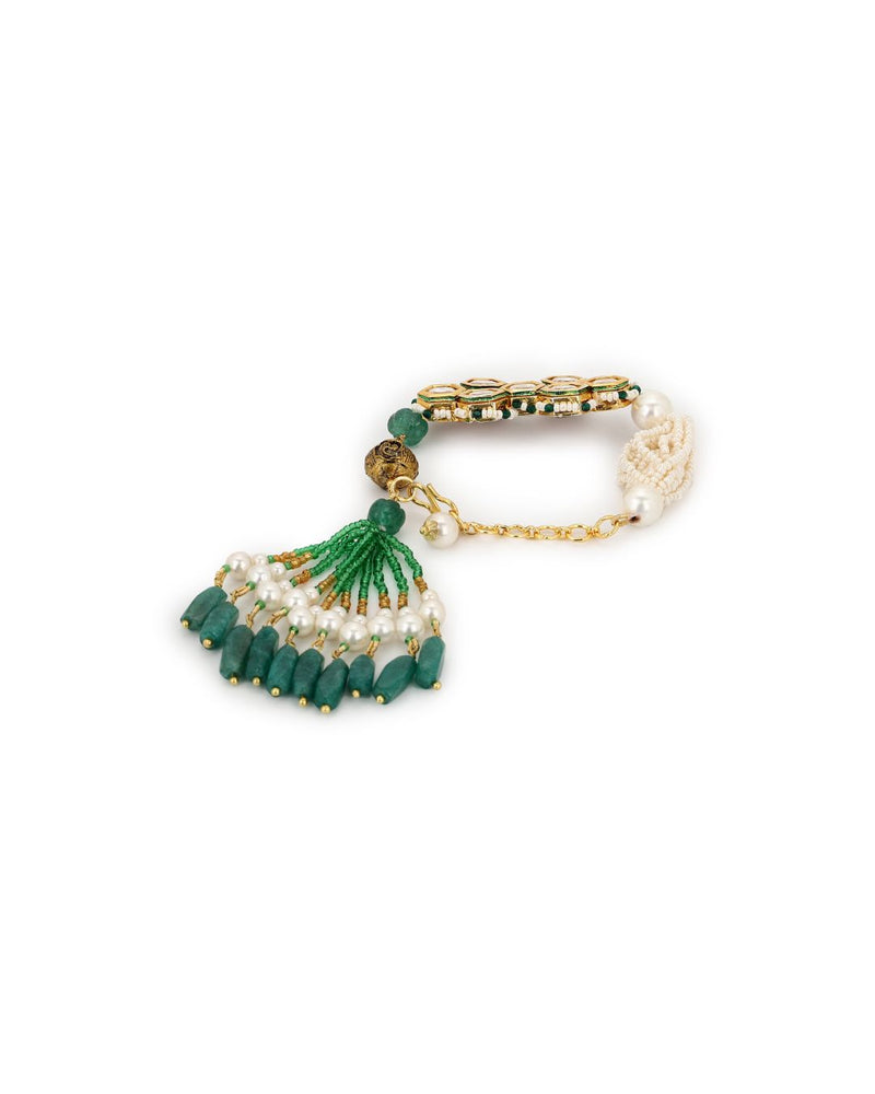 Selena Kashti Bracelet Green - Handcrafted Jewellery - Made in India - Dubai Jewellery, Fashion & Lifestyle - Dori