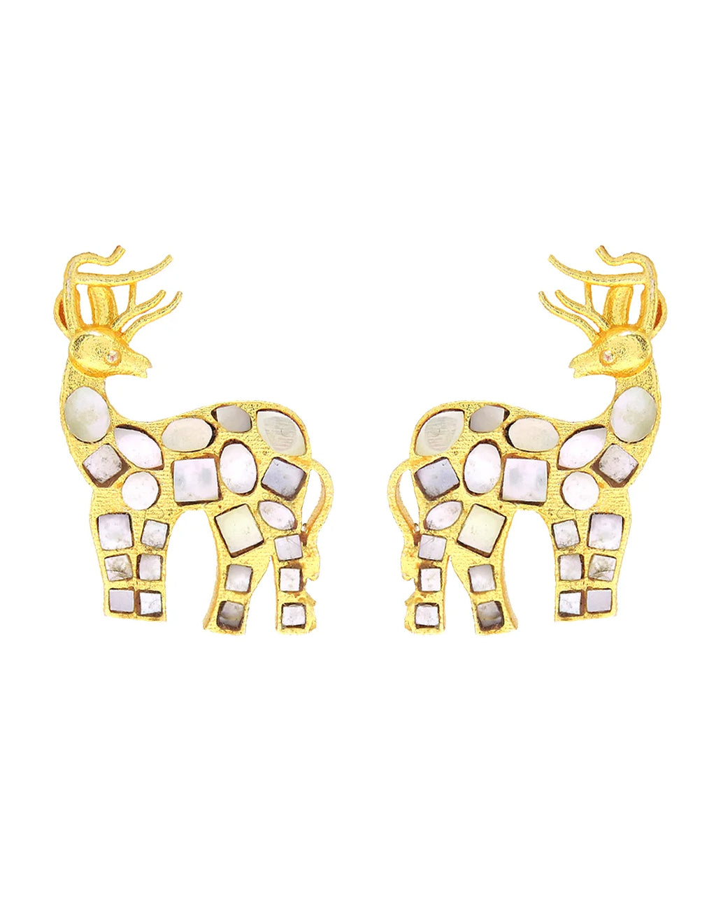 Deer Shell Cluster Earrings- Handcrafted Jewellery from Dori