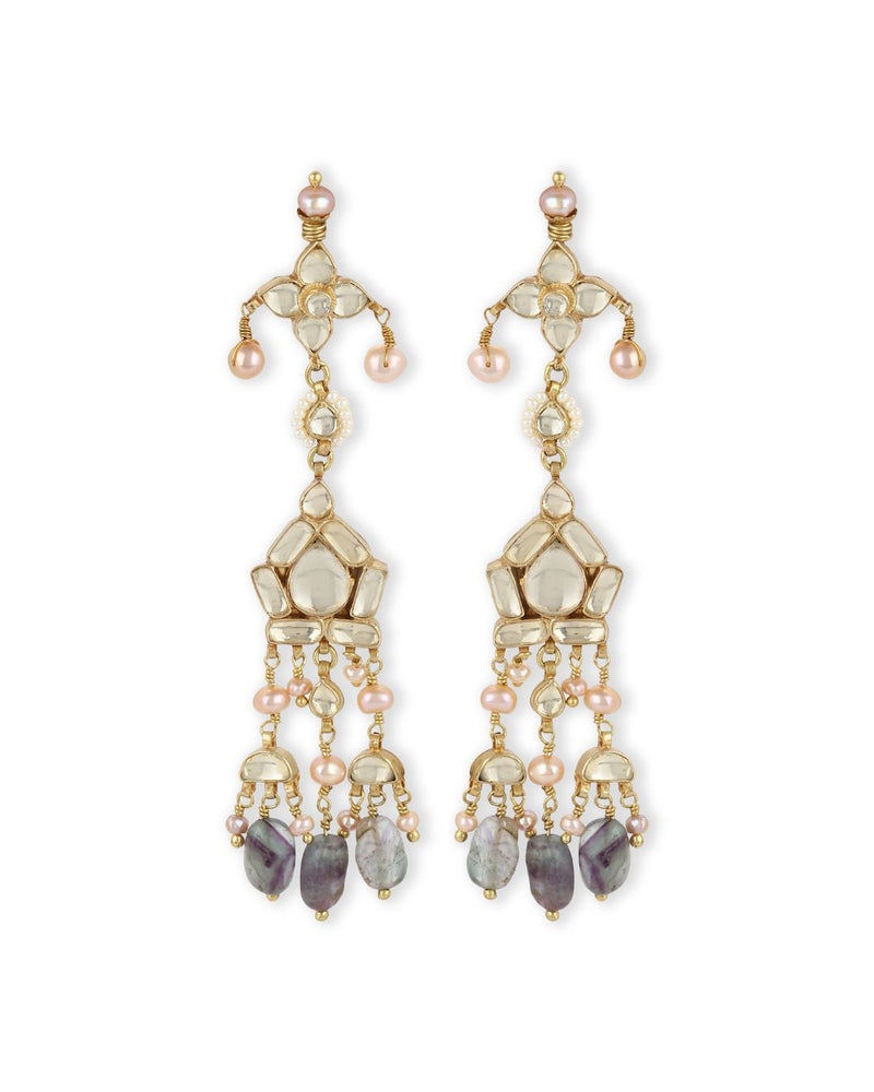 Hemera Mini Kamal Earrings Handcrafted Jewellery - Made in India - Dubai Jewellery, Fashion & Lifestyle - Dori