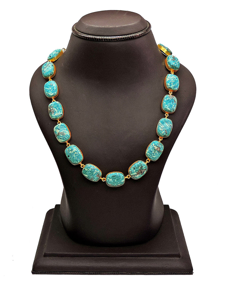 Nahla Necklace - Statement Necklaces - Gold-Plated & Hypoallergenic Jewellery - Made in India - Dubai Jewellery - Dori