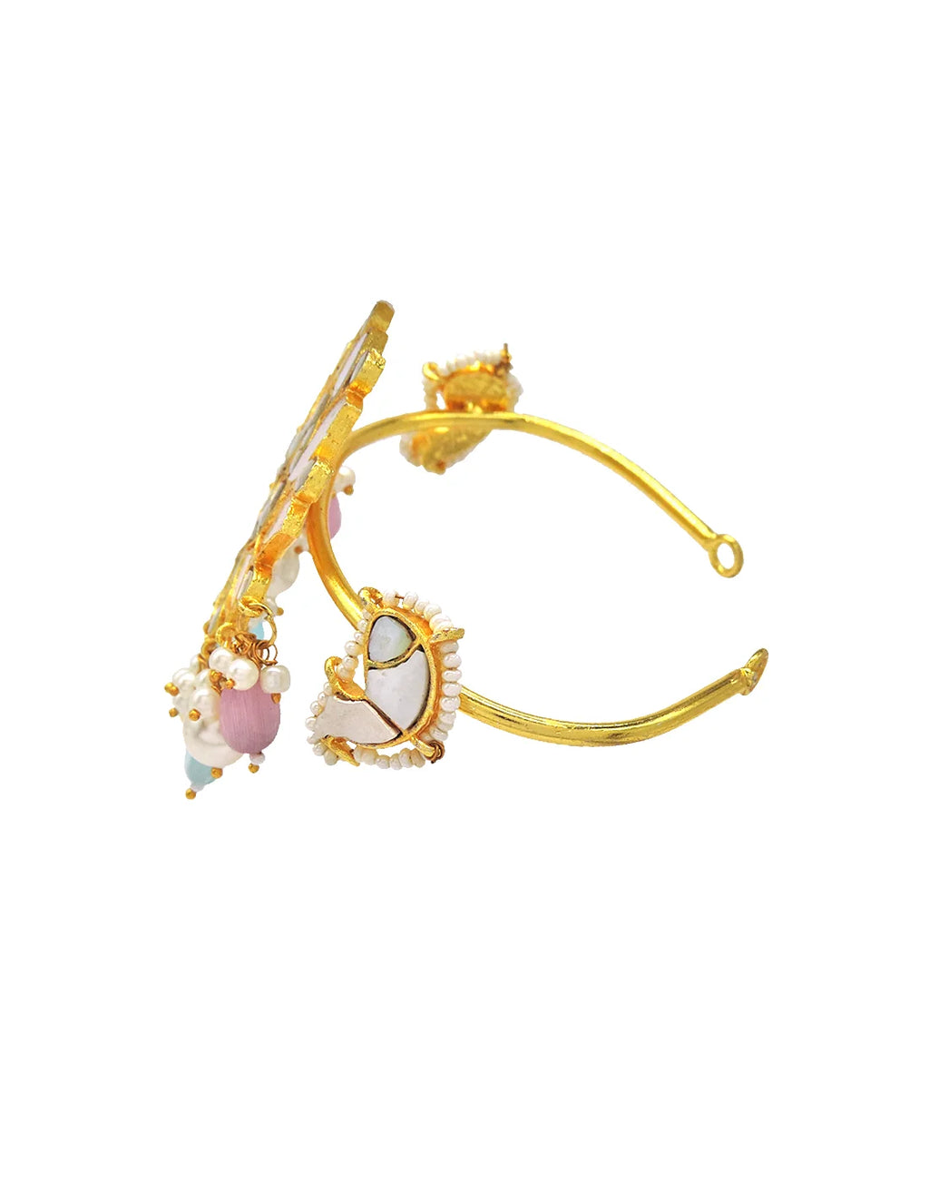 Dangling Lotus Cuff- Handcrafted Jewellery from Dori
