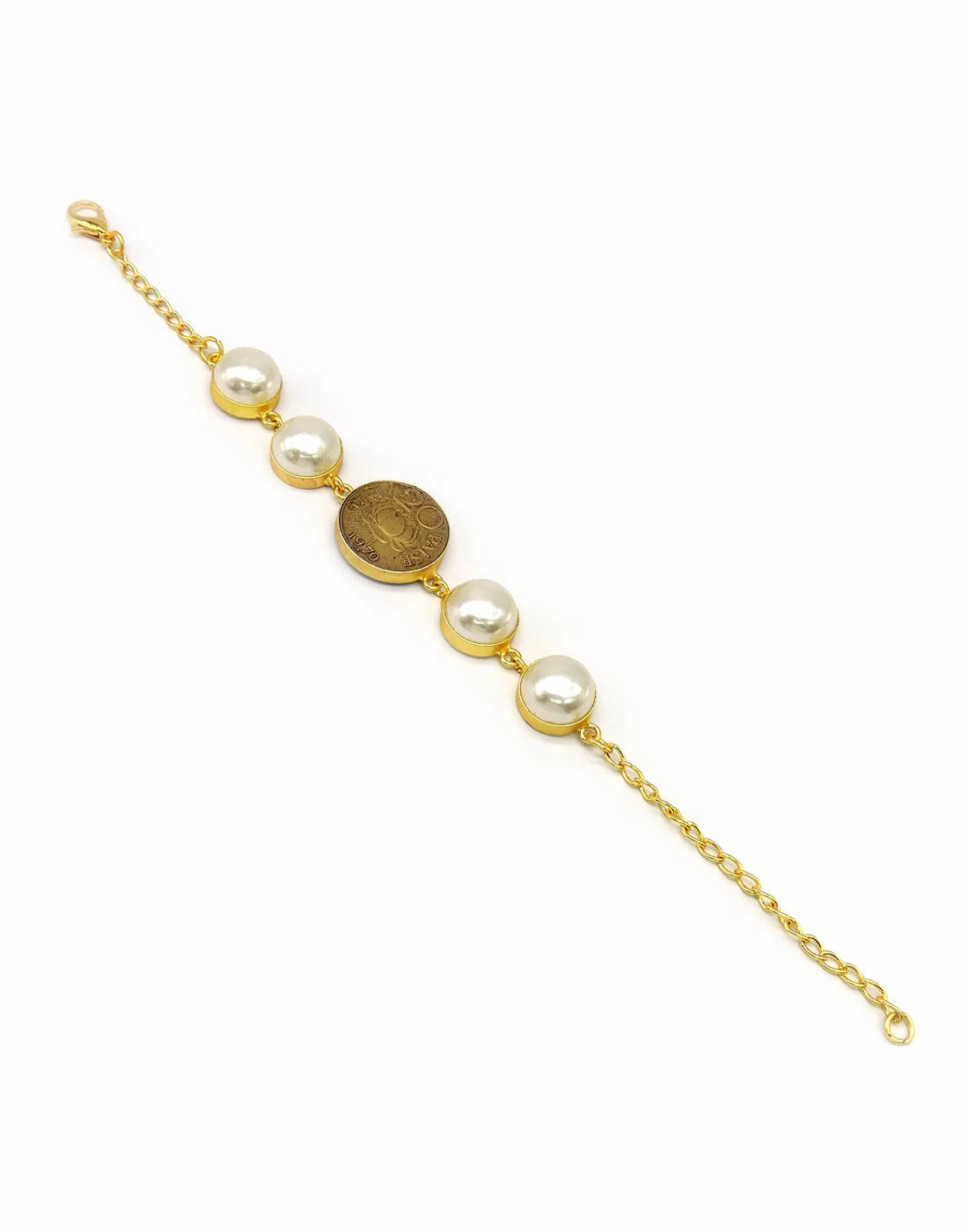 Coin & Pearl Bracelet- Handcrafted Jewellery from Dori