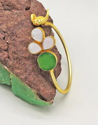 Glass & Shell Cuff- Handcrafted Jewellery from Dori