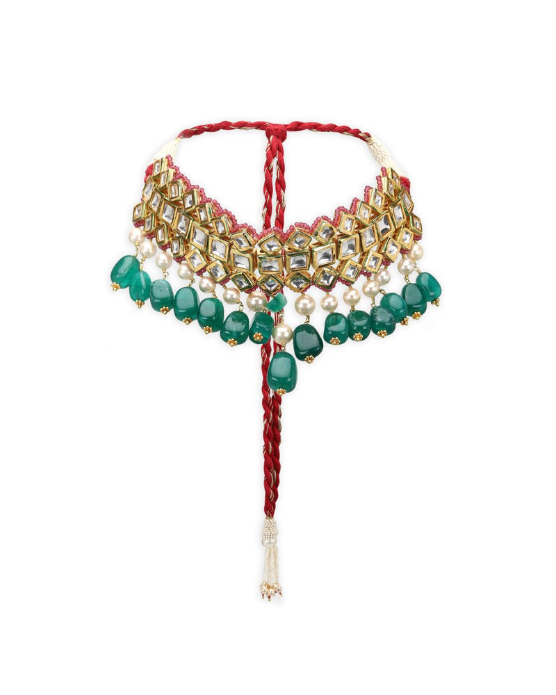 Alectrona Maharani Choker Set Necklaces - Handcrafted Jewellery - Made in India - Dubai Jewellery, Fashion & Lifestyle - Dori