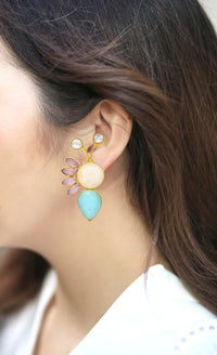 Casper Earrings - Statement Earrings - Gold-Plated & Hypoallergenic - Made in India - Dubai Jewellery - Dori