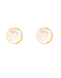 Pearl Earrings (Baroque Pearl) - Statement Earrings - Gold-Plated & Hypoallergenic Jewellery - Made in India - Dubai Jewellery - Dori