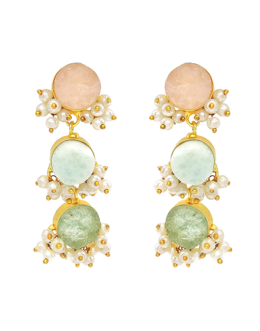 Trio Bloom Earrings- Handcrafted Jewellery from Dori