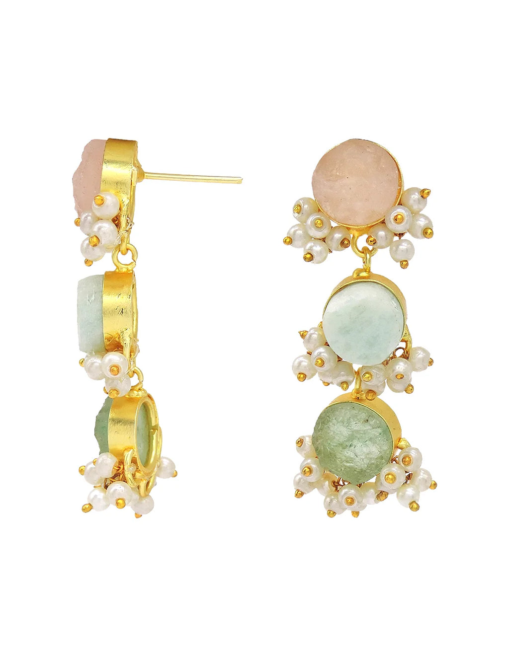 Trio Bloom Earrings- Handcrafted Jewellery from Dori
