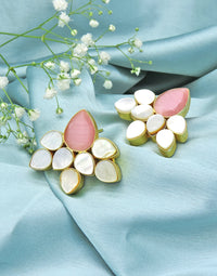 Flower Kris Earrings - Statement Earrings - Gold-Plated & Hypoallergenic - Made in India - Dubai Jewellery - Dori