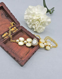 Crystal Teardrop Necklace - Statement Necklaces - Gold-Plated & Hypoallergenic Jewellery - Made in India - Dubai Jewellery - Dori