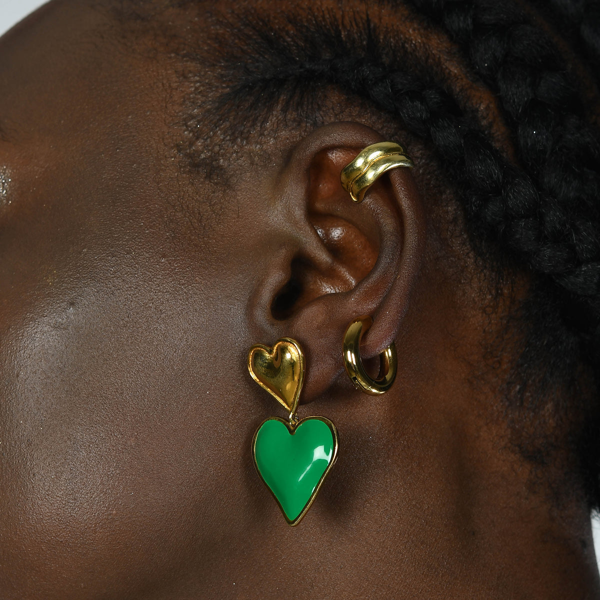 Wave Ear Cuff - Statement Earrings - Gold-Plated & Hypoallergenic Jewellery - Made in India - Dubai Jewellery - Dori