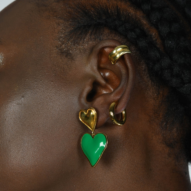 Wave Ear Cuff - Statement Earrings - Gold-Plated & Hypoallergenic Jewellery - Made in India - Dubai Jewellery - Dori