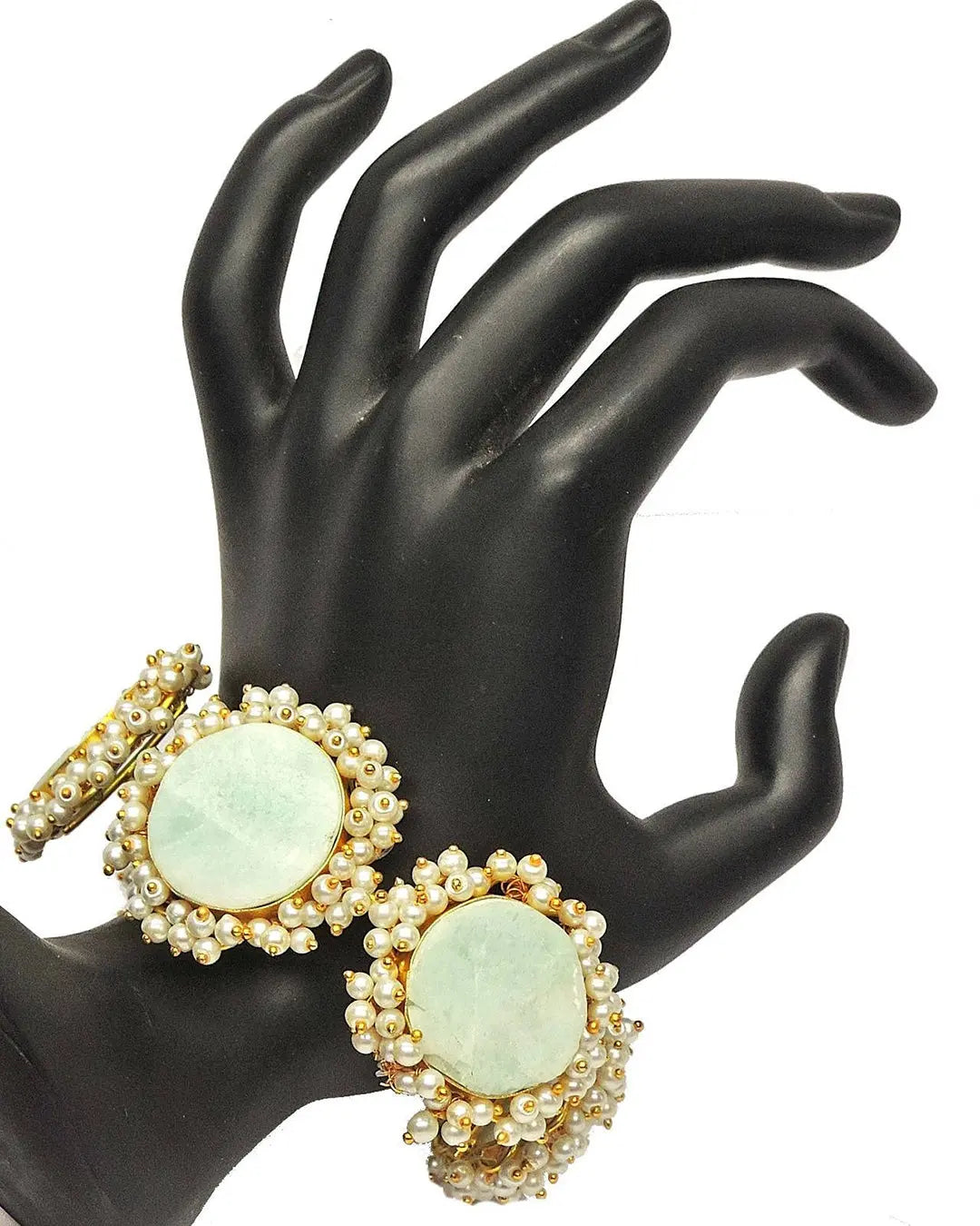 Amazonite Bloom Cuff- Handcrafted Jewellery from Dori