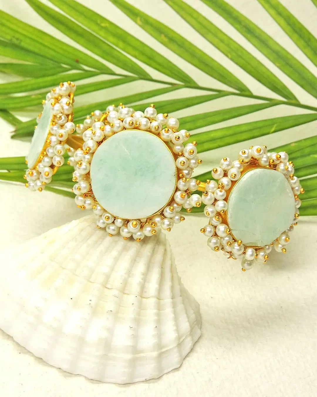 Amazonite Bloom Cuff- Handcrafted Jewellery from Dori