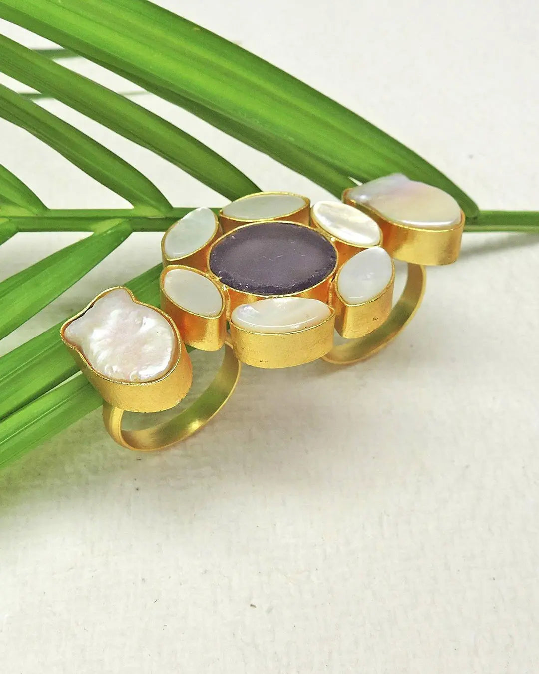 Amethyst Shine Ring- Handcrafted Jewellery from Dori