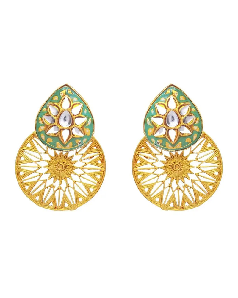 Arfa Earrings (Forest)- Handcrafted Jewellery from Dori