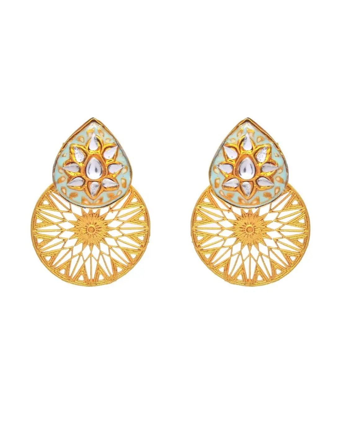 Arfa Earrings (Sky)- Handcrafted Jewellery from Dori