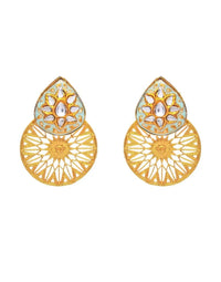 Arfa Earrings (Sky)- Handcrafted Jewellery from Dori