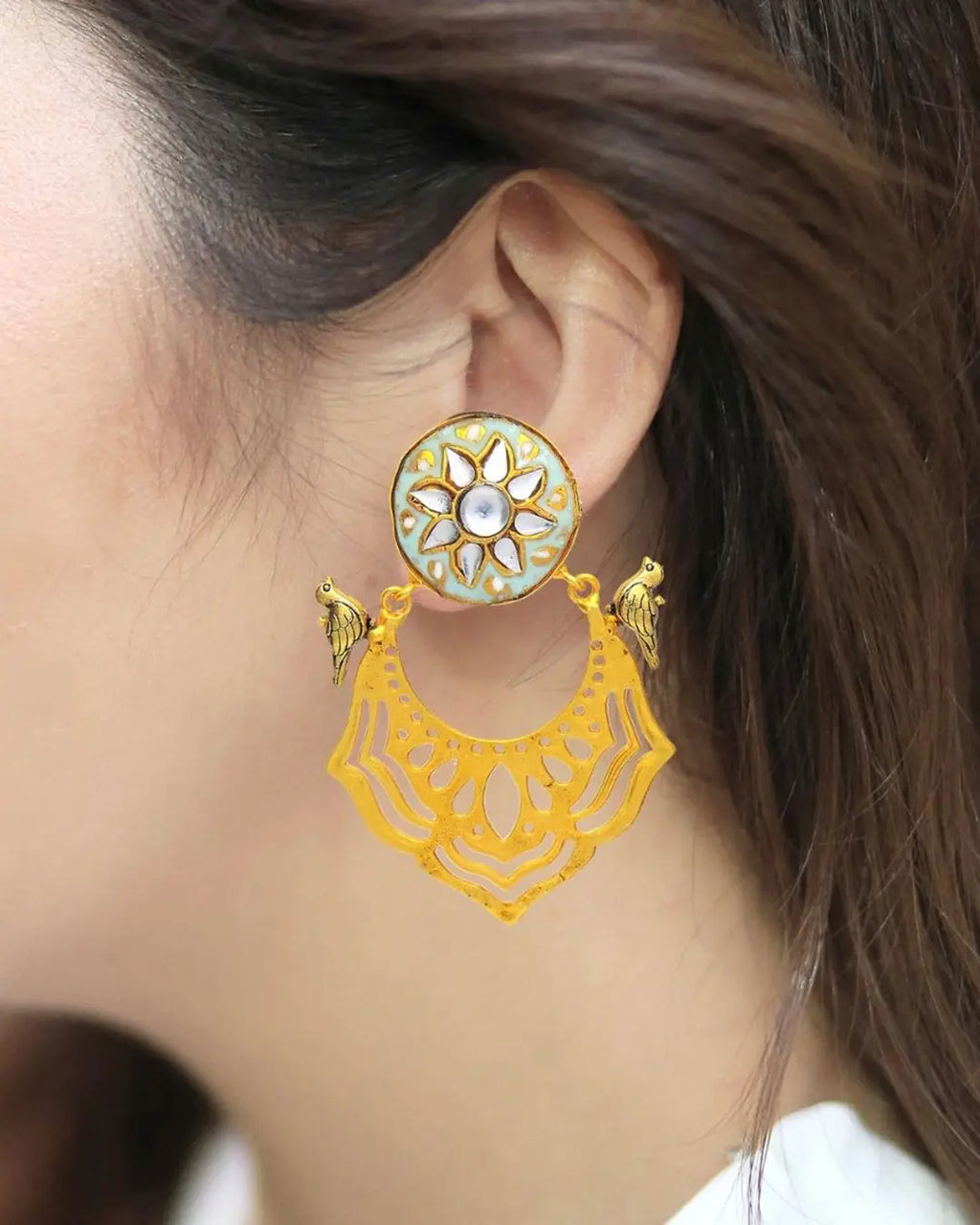 Avia Earrings (Sky)- Handcrafted Jewellery from Dori