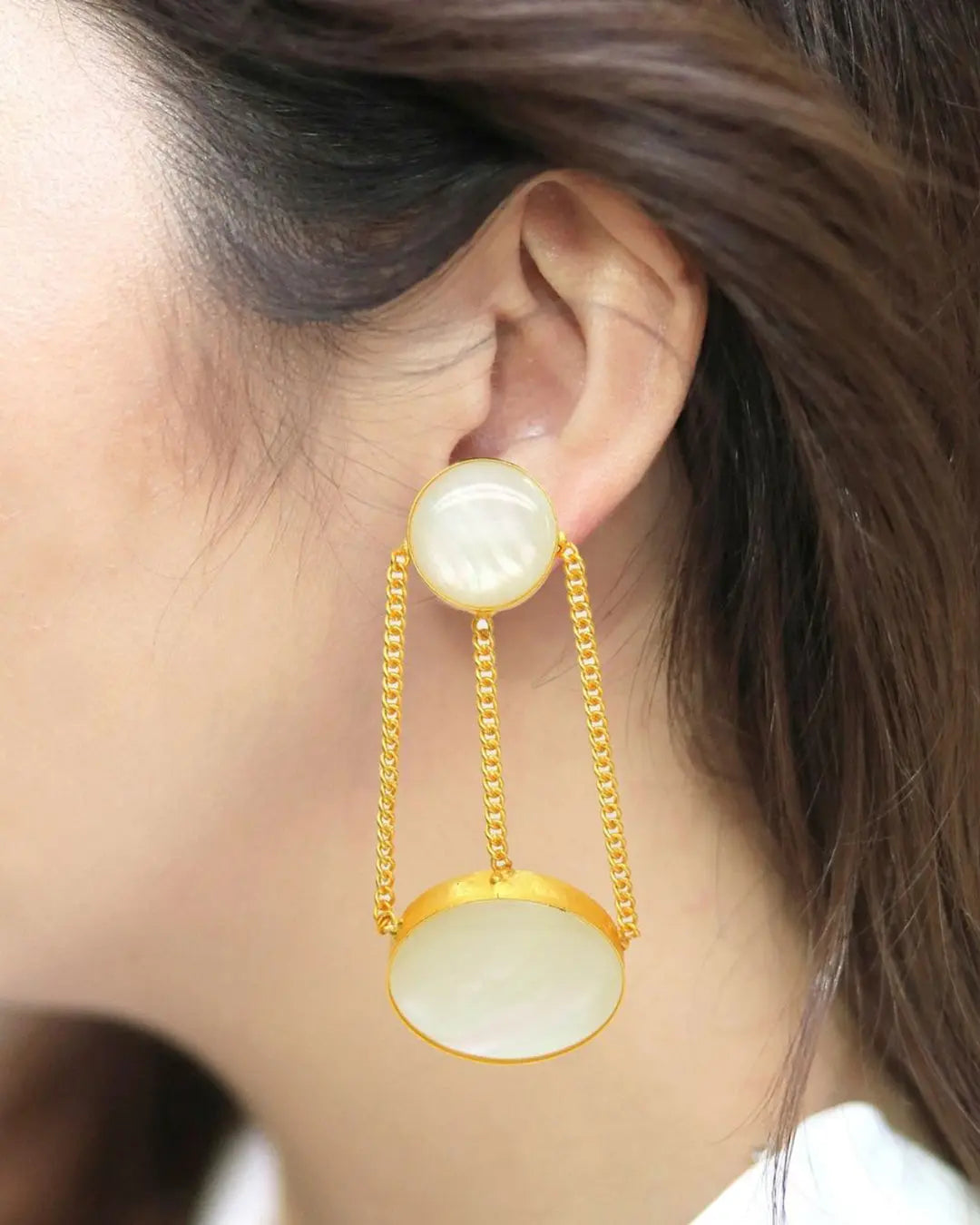 Blanc Danglers- Handcrafted Jewellery from Dori