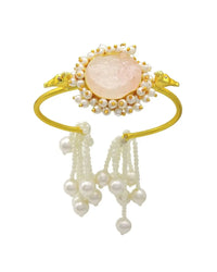 Bloom Tassel Cuff | Amazonite, Amethyst, Blue Onyx, Fluorite & Rose Quartz